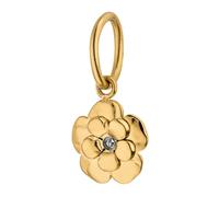 Purelei Colgante de flores para mujer, de acero inoxidable, con circonita cúbica, 6 mm, Acero inoxidable, Ágata