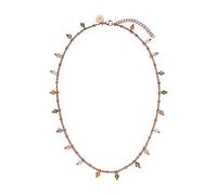 Purelei Collar Boho (oro, oro rosa), collar de filigrana resistente al agua para mujer, cadena de acero inoxidable con perlas de cristal de colores, regalos para mujer, 40-45 cm de longitud ajustable