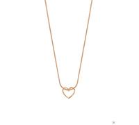 Purelei Collar con colgante de corazón y cadena de serpiente de acero inoxidable para mujer, ajustable de 40 a 45 cm, joyería atemporal para mujer, regalo para mujer, Eine Grösse, Acero inoxidable