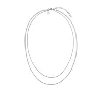 Purelei Collar de mujer de dos capas - Collar de mujer de acero inoxidable duradero - Cadena impermeable con colgante - 40 - 45 cm de longitud ajustable - Collar para tu look individual, 40-45 cm