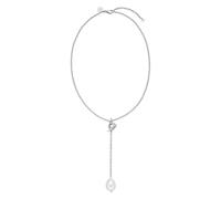 Purelei® Collar en Y con colgante de perlas - Colgante desmontable con cierre de mordaza - Acero inoxidable chapado en oro de 18 quilates - Ajustable 40 - 45 cm - Elegante estilo Aloha con perla de