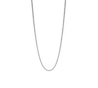 Purelei Collar fino vintage - Collar trenzado de acero inoxidable chapado en oro rosa de 14 quilates o plata - 40 - 45 cm - 2,3 mm de ancho - perfecto para capas - Resistente al agua - Ajustable