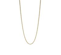 Purelei Collar fino vintage - Collar trenzado de acero inoxidable chapado en oro rosa de 14 quilates o plata - 40 - 45 cm - 2,3 mm de ancho - perfecto para capas - Resistente al agua - Ajustable