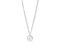 Purelei® Collar para hombre con colgante de acero inoxidable ajustable con colgante y punzonado, chapado en oro de 18 quilates o plata, joyería discreta para hombre, Länge: 45-50 cm, Acero inoxidable