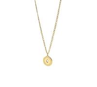 Purelei® Collar para hombre con colgante de acero inoxidable ajustable con colgante y punzonado, chapado en oro de 18 quilates o plata, joyería discreta para hombre, Länge: 45-50 cm, Acero inoxidable