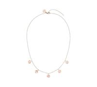 Purelei Confidence - Collar para mujer con colgante redondo, filigrana de acero inoxidable, elegante cadena de placas, joyería en capas, collar discreto, regalo para mujeres, Eine Grösse, Acero