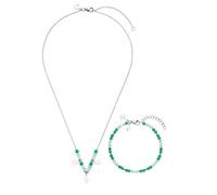 PURELEI Conjunto de joyería 'Mahina Club Beach Breeze' menta / jade / plata / blanco perla One Size menta / jade / plata / blanco perla