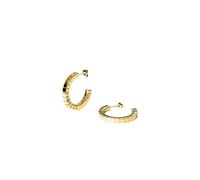 Purelei Connection - Pendientes resistentes al agua | Pendientes de declaración con elementos conectados | Acero inoxidable y chapado en oro de 14 K/18 K | Símbolo de cohesión e inspiración, Normal