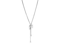 Purelei Coral Cove - Cadena ajustable con colgante de coral y circonitas, chapado en oro de 18 quilates, acero inoxidable, para mujer, longitud hasta 70 cm, Länge: 70 cm, Acero inoxidable, Abulón