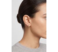 Purelei Pendientes Droplet - Pendientes de aro en forma de gota de acero inoxidable chapado en oro de 18 quilates - Pendientes minimalistas para mujer - 10,8 x 5,7 mm - Oro/Plata/Oro Rosa, Normal