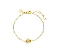 Purelei Elegante pulsera con colgante de sol - Acero inoxidable en oro, plata y oro rosa, ajustable - Pulsera para mujer - Bracelet, Eine Grösse, Acero inoxidable, Ágata