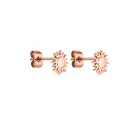 Purelei® Elegantes pendientes de sol para mujer, chapados en oro de 18 quilates, acero inoxidable, delicados y ligeros (7,5 mm), Normal, Acero inoxidable, Abulón