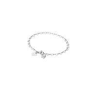 Purelei Endless Love - Pulsera para mujer con cadena de eslabones en forma de corazón y colgante de circonita, acero inoxidable, ajustable, 19 cm, color oro, plata y oro rosa, Eine Grösse, Acero