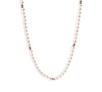 Purelei® Finesse - Collar impermeable de acero inoxidable con perlas de concha - Joyería de moda para un look personalizado - Collar de perlas para mujer, 40-45 cm, Acero inoxidable, Perla artificial