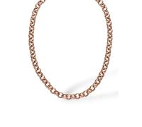 Purelei Gala - Collar con eslabones grandes - Acero inoxidable (oro de 14 quilates/plata/oro rosa de 18 quilates) - Cadena clásica de 45 cm para mujer, Eine Grösse, Acero inoxidable, Abulón