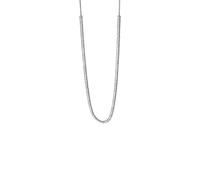 Purelei Glow Anxiety Fidget - Collar de perlas de acero inoxidable con cuentas de metal móviles, collar antiestrés, chapado en oro o plata, cadena ajustable de 50 a 55 cm