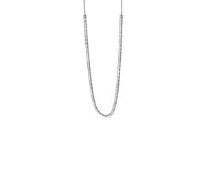 Purelei Glow Anxiety Fidget - Collar de perlas de acero inoxidable con cuentas de metal móviles, collar antiestrés, chapado en oro o plata, cadena ajustable de 50 a 55 cm
