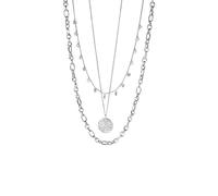 Purelei Hanalei - Juego de 3 piezas de joyería para mujer con cadena Malihini, Zodiac & Fashion Show - Acero inoxidable impermeable ajustable 35 - 55 cm - oro/plata/oro rosa, 55 cm, Acero inoxidable