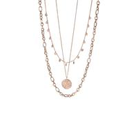 Purelei Hanalei - Juego de 3 piezas de joyería para mujer con cadena Malihini, Zodiac & Fashion Show - Acero inoxidable impermeable ajustable 35 - 55 cm - oro/plata/oro rosa, 55 cm, Acero inoxidable