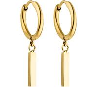 PURELEI® Huli Hoop - Pendientes de aro para mujer, de acero inoxidable duradero, resistentes al agua, 1,56 cm de diámetro, bisutería de moda para tu look individual, Acero inoxidable, Sin piedra