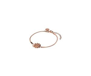 Purelei Iconic Sun Pulsera de cadena de serpiente de filigrana con colgante de sol, acero inoxidable, chapado en oro de 14 K/18 K, 16 - 19 cm, joyería elegante con significado, resistente al agua