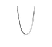 Purelei I'lalo - Cadena de serpiente ancha de acero inoxidable - chapado en oro de 14 K / 18 K - Longitud 45/50 cm - 6,2 mm - 23 g - Declaración básica - Resistente al agua, Länge: 45-50 cm, Acero