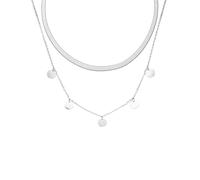 Purelei Ilalo & Kalea - Juego de 2 joyas con gargantilla de serpiente y cadena de monedas - Acero inoxidable resistente al agua - Longitud ajustable 35 - 45 cm - Oro/Plata/Oro Rosa, 45 cm, Acero