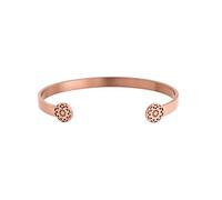 Purelei Infinity - Brazalete ajustable para mujer (60-64) con elegante patrón de acero inoxidable resistente al agua, brazalete abierto en oro/plata, joya elegante y atemporal para mujer, Eine Grösse