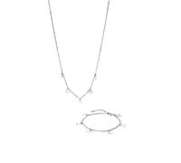 Purelei Kalea - Juego de collar y pulsera - Juego de joyas para mujer con caja de regalo - Acero inoxidable impermeable ajustable - dorado/plata/oro rosa, Eine Grösse, Acero inoxidable, Abulón