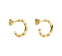 PURELEI Kelani - Pendientes de aro para mujer, de acero inoxidable duradero, resistentes al agua, 1,5 cm de diámetro, bisutería de moda para tu look individual, 1.5 cm, Acero inoxidable