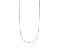 Purelei Liilii - Collar largo para mujer, cadena de eslabones de acero inoxidable chapado en oro o plata, cadena ajustable de 55 a 60 cm, cadena minimalista y base de encanto, Eine Grösse, Acero