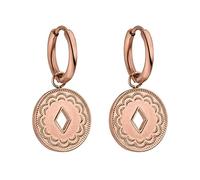 PURELEI® Pendientes Lolani (oro, plata y oro rosa) de acero inoxidable (1,4 cm de diámetro) joyas impermeables, Acero inoxidable