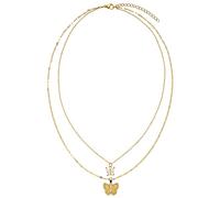 Purelei® Magical Butterfly - Collar de acero inoxidable duradero - Cadena impermeable para mujer - Regalo para novia - Bisutería para tu look individual, Acero inoxidable, Circonia cúbica