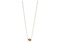 Purelei Minimalist cadena con bola - resistente al agua y ajustable | Cadena filigrana de acero inoxidable con colgante de bola brillante y chapado en oro de 14K/18K | Pieza básica atemporal para