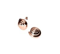 Purelei® Nautical Big - Pendientes de acero inoxidable en forma de espiral de concha en oro, plata u oro rosa - Joyería marítima para mujer - 25 mm, 15 g, Normal, Acero inoxidable, Abulón