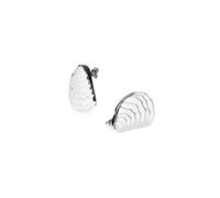 Purelei Ocean Whisper - Pendientes de tuerca con diseño de concha, acero inoxidable chapado en oro de 18 quilates, 9,5 g (par), combinables con cadena y pulsera, resistentes al agua, Normal, Acero