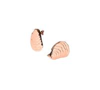 Purelei Ocean Whisper - Pendientes de tuerca con diseño de concha, acero inoxidable chapado en oro de 18 quilates, 9,5 g (par), combinables con cadena y pulsera, resistentes al agua, Normal, Acero