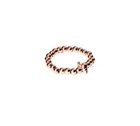 Purelei® Oceanside - Anillo elástico con detalles de concha y perlas de acero inoxidable - tamaños S/M & M/L - Acero inoxidable en oro, plata u oro rosa - Ajustable - Fidget - Anxiety, M-L, Acero