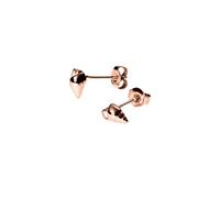Purelei® Oceanside - Pendientes pequeños de acero inoxidable con forma de concha en oro, plata u oro rosa - Joyería minimalista para mujer con vibraciones marítimas Aloha - 4 x 6,8 mm, 0,8 g, Normal