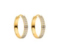 PURELEI® Pendientes City Lights - Pendientes para mujer de acero inoxidable - Pendientes para mujer resistentes al agua - Diámetro 24,8 mm - Joyería de moda para un look personalizado, 24,8 mm, Acero