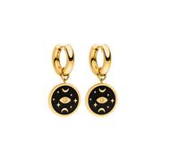 PURELEI Pendientes 'Galaxy' oro / negro / transparente One Size oro / negro / transparente