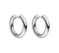 PURELEI® Pendientes Glamorous - Pendientes de mujer de acero inoxidable resistente - Pendientes plateados impermeables para mujer - Diámetro 2,8 cm - Joyas para un look personalizado, 28 mm di
