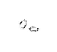 Purelei Pendientes hexagonales - Acero inoxidable chapado en oro de 14 K / 18 K chapado en oro rosa/plata - Diseño geométrico hexagonal - Declaración de joyería para mujer - 15,16 g - Moderno y