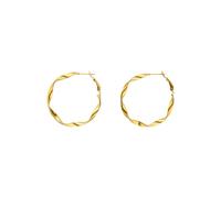 PURELEI Pendientes Ke Kai - Joyas de acero inoxidable - Pendientes impermeables para mujer - 4 cm de diámetro - Joyería de moda para tu look individual, 1.65 inches, Acero inoxidable