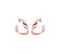 Purelei® Pendientes River - Elegante diseño de banda de Moebius para una armonía atemporal, pendientes para mujer, chapados en oro de 18 quilates, 24,7 mm, Acero inoxidable, Abulón