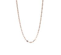 Purelei® Petal - Cadena de acero inoxidable chapado en oro de 18 quilates - Cadena de eslabones de filigrana para mujer - Compatible con dijes - 50 - 55 cm de longitud - Disponible en oro, plata y oro