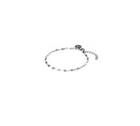 Purelei Petal - Pulsera de acero inoxidable chapado en oro de 14 K / 18 K chapado en oro rosa/plata - Pulsera de eslabones de filigrana con brillo - Ajustable 16 - 19 cm - Joyería para mujer, Eine