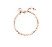 Purelei® Pulsera de acero inoxidable resistente al agua - Oro rosa - Longitud ajustable de 16 a 19 cm