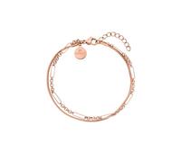 Purelei® Pulsera de acero inoxidable resistente al agua - Oro rosa - Longitud ajustable de 16 a 19 cm