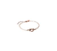 Purelei Pulsera de perlas de agua dulce y ojal para abalorios, acero inoxidable chapado en oro de 14 K/18 K, 16 - 19 cm, elegante y combinable, ajustable, Eine Grösse, Acero inoxidable, Ágata